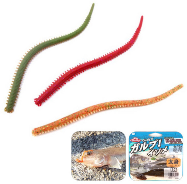버클리 걸프 갯지렁이 4인치 중 샌드웜, MOR (모터오일/1522985)