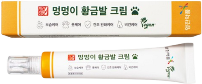 영진약품 주견야옹 멍멍이 황금발 크림-강아지 발크림 풋케어, 2개, 50ml