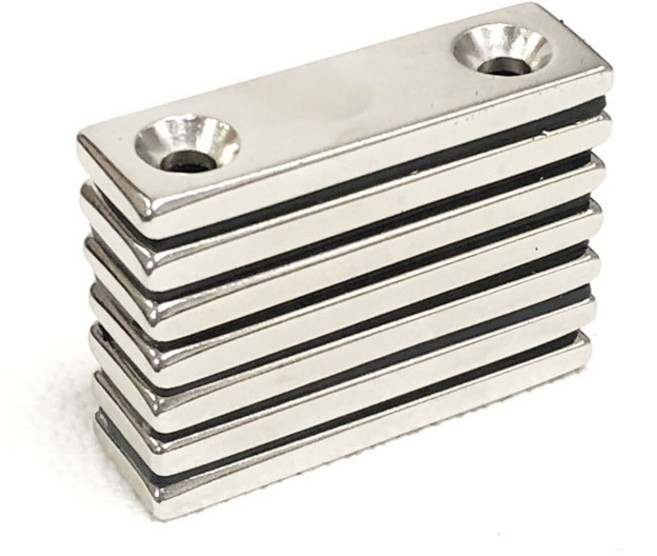 NS 50x15x4(9x5) 34mm 초강력 블럭 사라 자석 [제이스마그네트], 7개