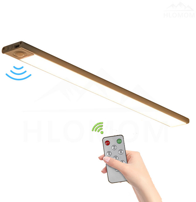 HLOMOM 感應小夜燈，柔光三色溫遙控調光，內置電池人體感應燈, 珍珠白, 1個