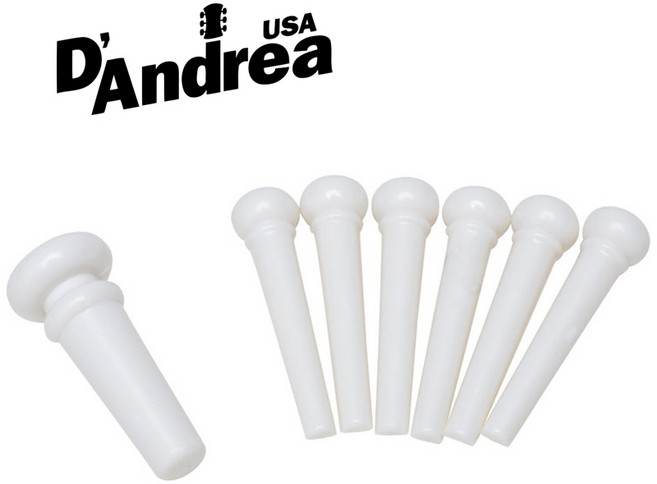 디안드레아 USA 플라스틱 통기타 핀 브릿지핀 엔드핀 BPW (1세트), 1개