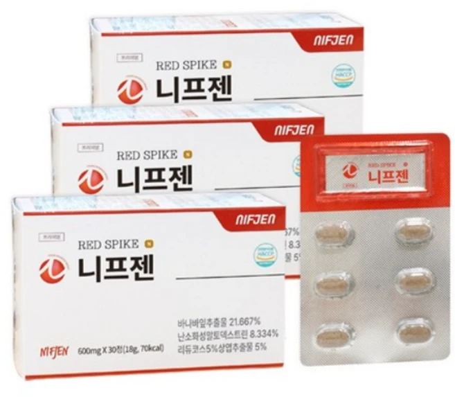니프젠 스파이크 프리미엄 600mg, 3박스, 30정 - 쿠팡