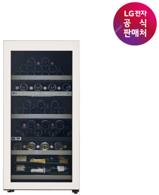 [LG 공식판매처] LG 디오스 오브제 와인셀러 W0772GB, 베이지