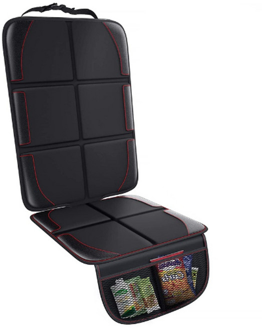 카스토리 논슬립 자동차 카시트 보호매트, 블랙, 1개