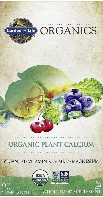 Garden of Life mykind Organics 유기농 식물성 칼슘 베지 정제 90정, GardenofLifemykindOrganics유기농식, 1개 - 쿠팡