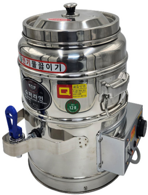 우성금속 슈퍼라인 스텐 자동 전기 물끓이기 물통 라면 육수 온수통, 전기물끓이기 16호