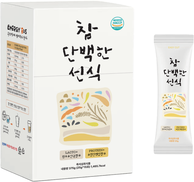 참단백한선식 스틱375g, 1개, 375g