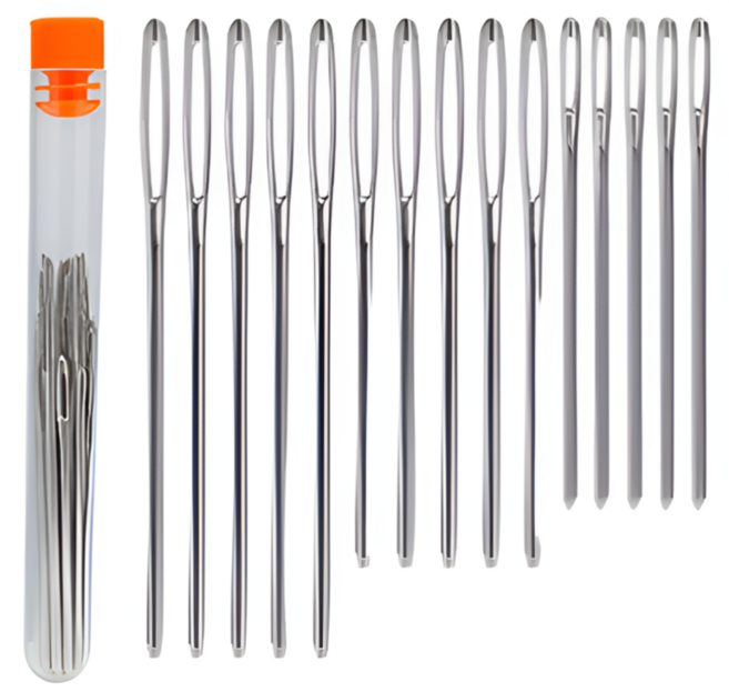 펴나나다 귀 큰 십자수 바늘 3종 15P, 1세트