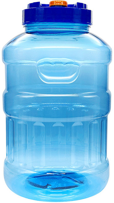 대광구 담금주병 25L 원형 블루 효소 엑기스 밀폐용기, 1개, 1개