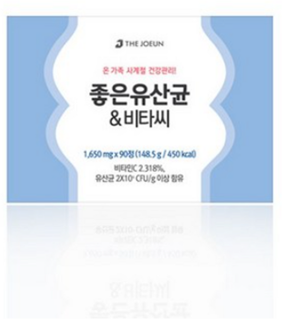 THEJOEUN 좋은유산균 & 비타씨 148.5g, 90정, 3개