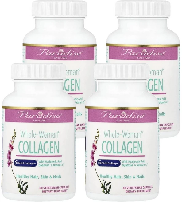 파라다이스 허브 홀 우먼 콜라겐 Paradise Herbs Whole-Woman® Collagen 60정, 4개 - 쿠팡