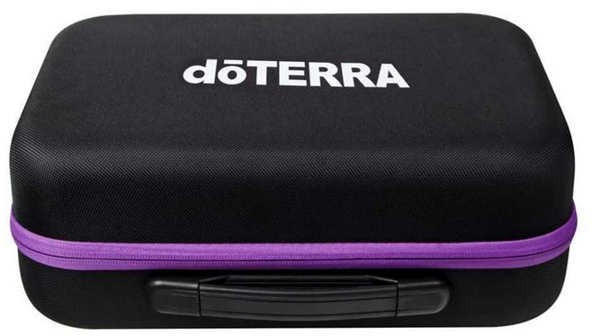 에센셜 오일 가방 70칸 대용량 휴대용 15ml 수납 정리, 1개, 보라색 도테라 로고 70칸