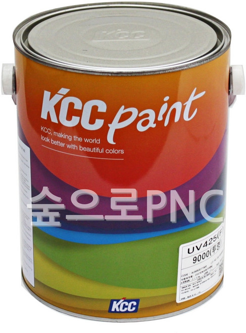 KCC정품 우레탄바니쉬 무광 4L UV425(F)-9000(투명) 목재용 바니쉬, 1개