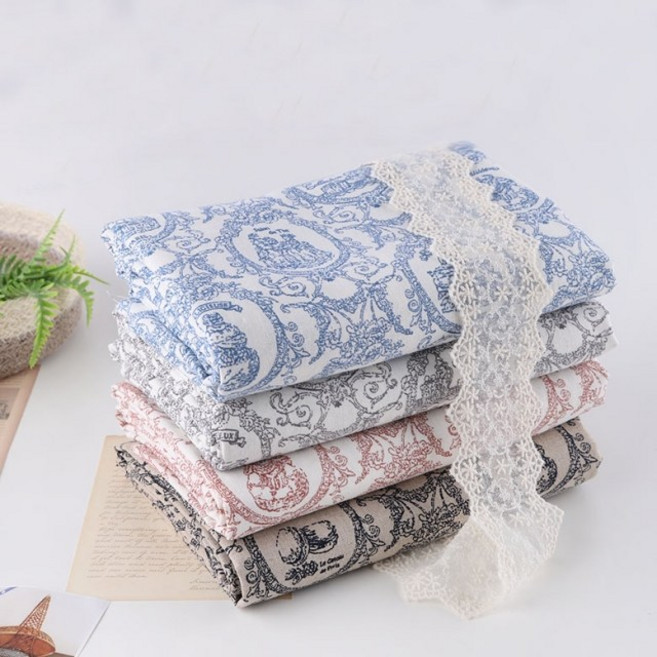 짱패브릭 엔티크 디저트 - 린넨코튼, 내추럴, 1개