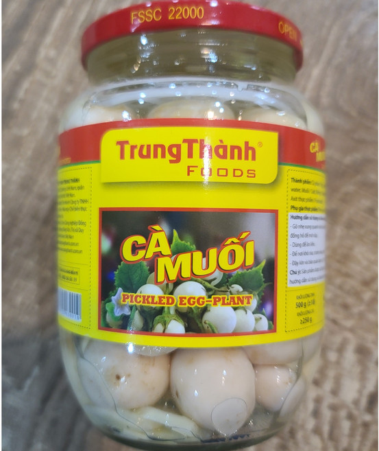 가지피클 CA MUOI EGG-FLANT worldfood, 500g, 1개