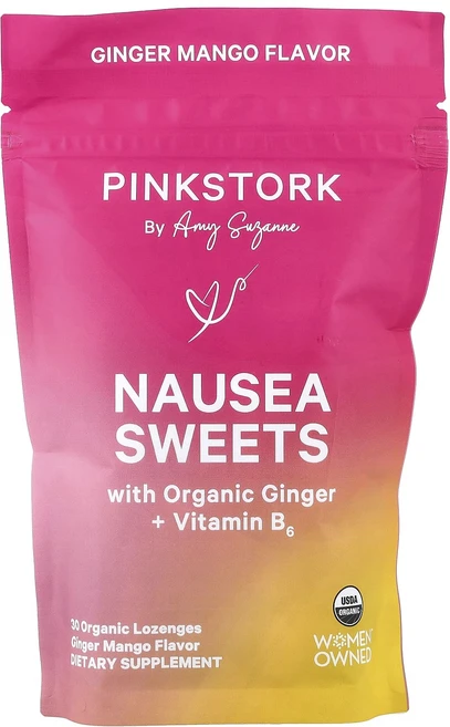 새해 첫좋은선물 Pink Stork 단 메스꺼움 생강 망고 유기농 사탕 정제 30정 제대로 할인합니다, PinkStork단메스꺼움생강망고유기농사탕정제30정, 1개 - 쿠팡