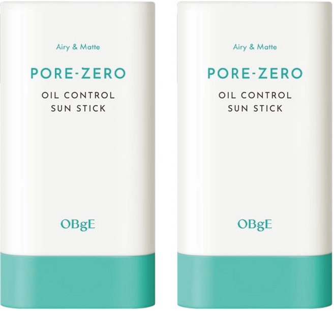 OBgE PORE-ZERO 控油清爽防曬棒, 18g, 2件