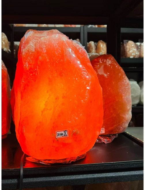 麗玫 喜馬拉雅山原礦鹽燈 28.1kg (寬23高41cm), 搭配開關電線