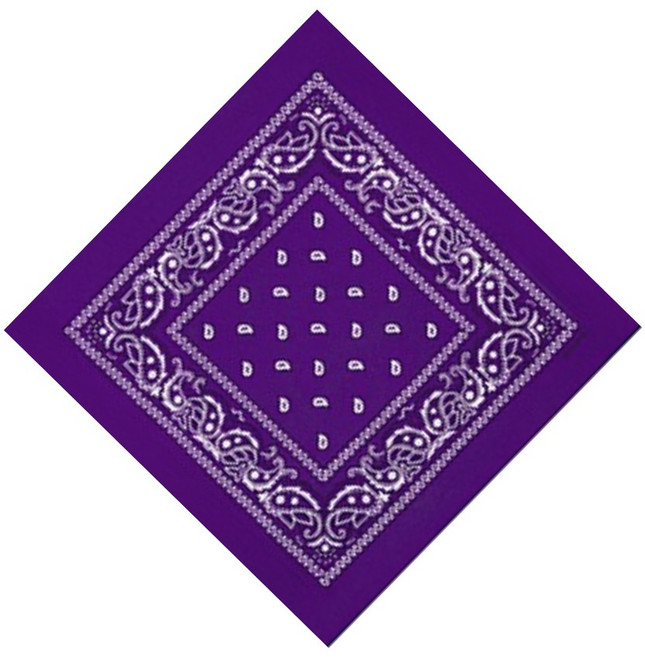 룩템 단체 야유회 손수건 반다나 스카프 산악회 여행 콘서트 체육 대회 운동 행사 소품, 퍼플 20장