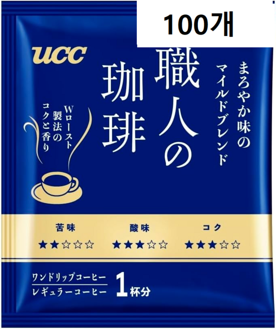 UCC 장인의 커피 마일드 블랜드 드립커피 100개, 700g, 100개입, 1개