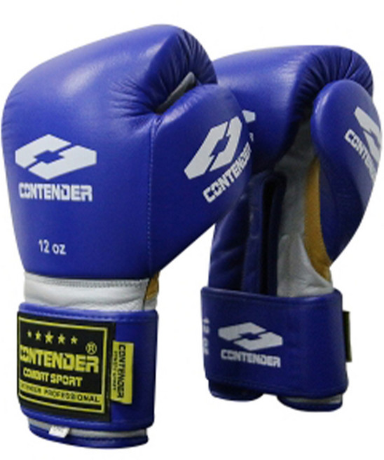 컨텐더 아레스 천연가죽 복싱 글러브 MMA, 1개, 블루
