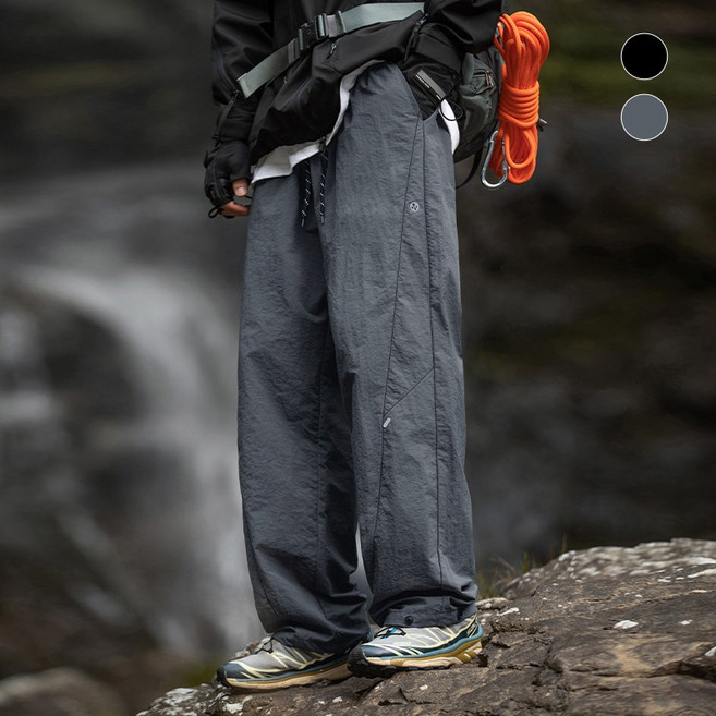 HANYO 남성용 캐주얼 와이드 등산 방수 팬츠 아웃도어 긴바지