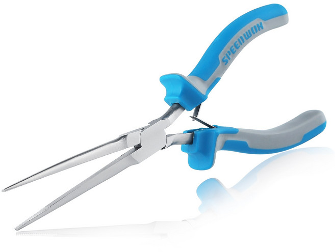 SPEEDWOX 마이크로 엑스트라 롱 니들 노즈 플라이어 미니 니들 노즈 플라이어 낚시용 작은 니들 노즈 플라이어 보석 만들기 미니 플라이어 긴 니들 노즈 플라이어, 1개