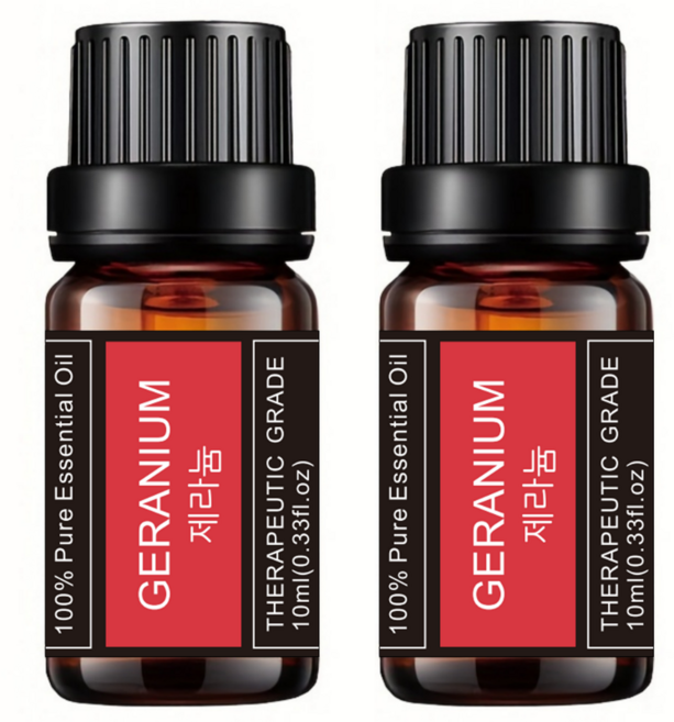 레노포프 천연 에센셜오일 35종, 2개, 17.제라늄, 10ml