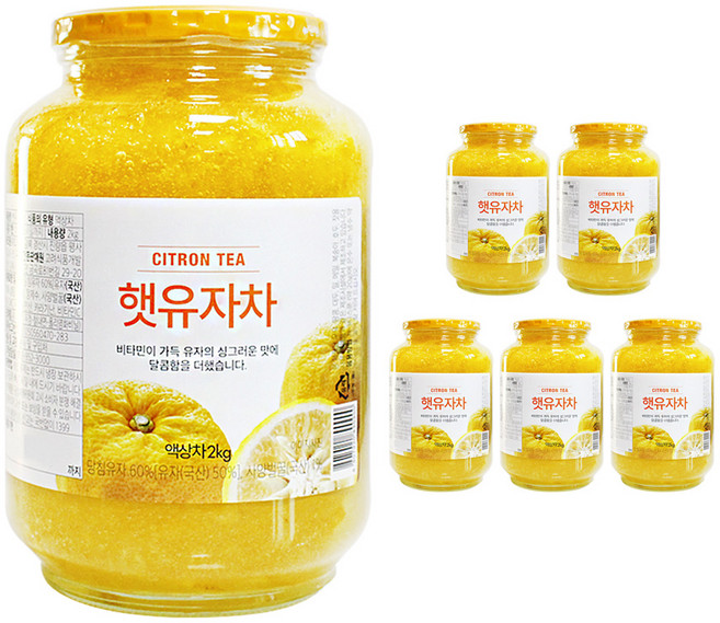 고려 25년 햇유자차 (25년 11월 생산), 1개, 6개입, 2kg