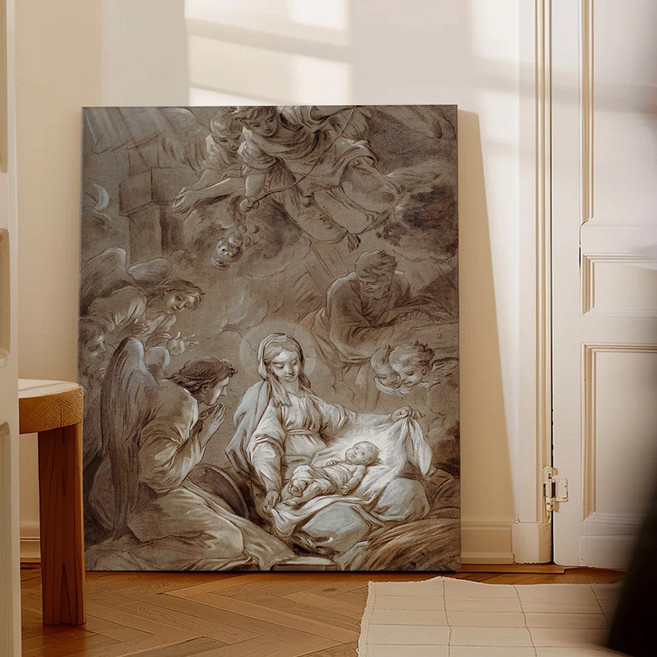 성경액자 말씀 묵상 종교 교회인테리어액자 그림액자 말씀을따르는삶 30종 02, 19.마리아와천사