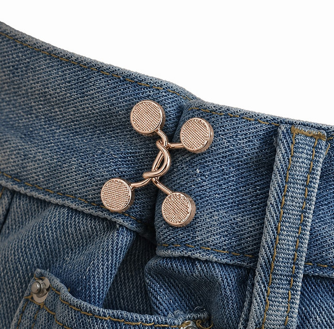 바로상점 바지 허리 줄이기 조절 클립, 4개, 골드