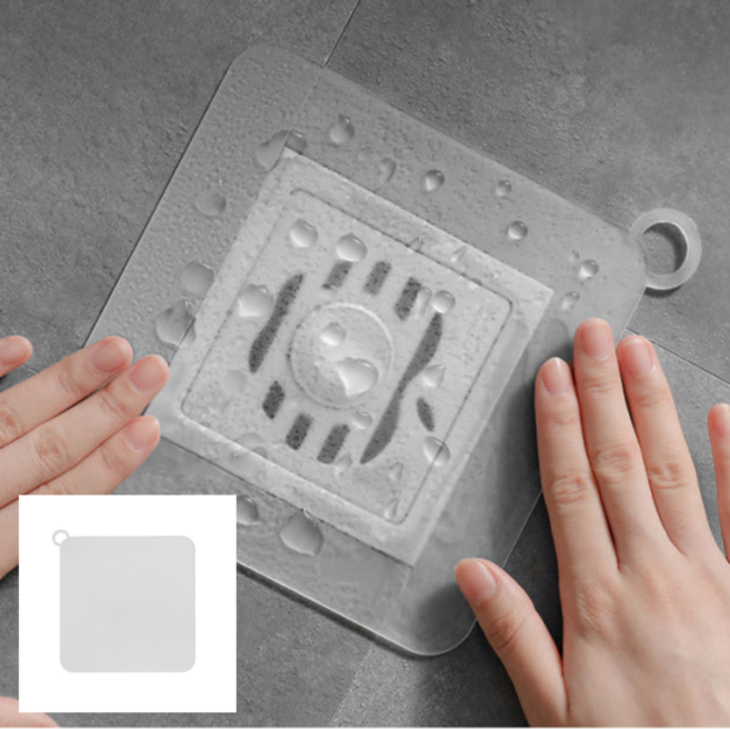 무루어 냄새 차단 배수구 덮개, 화이트