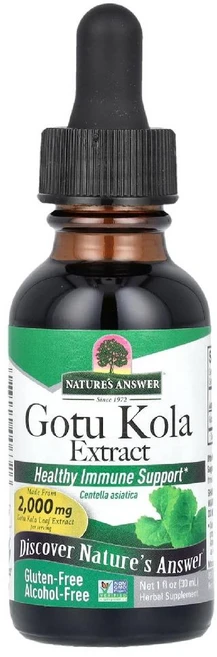 네이처스앤서 고투콜라 액상 병풀 추출물 무알콜 2000mg 30ml, 1개 - 쿠팡