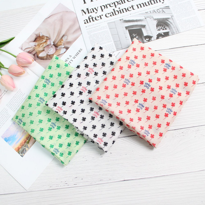 여성손수건 국산 가제 면 쁘띠 목손수건 플라워 꽃무늬 3장 1세트