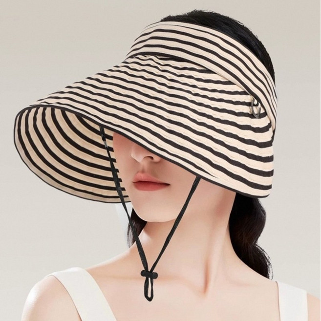 느와드코코 와이어 데일리 여름 햇빛 UV 차단 벨크로 썬캡모자