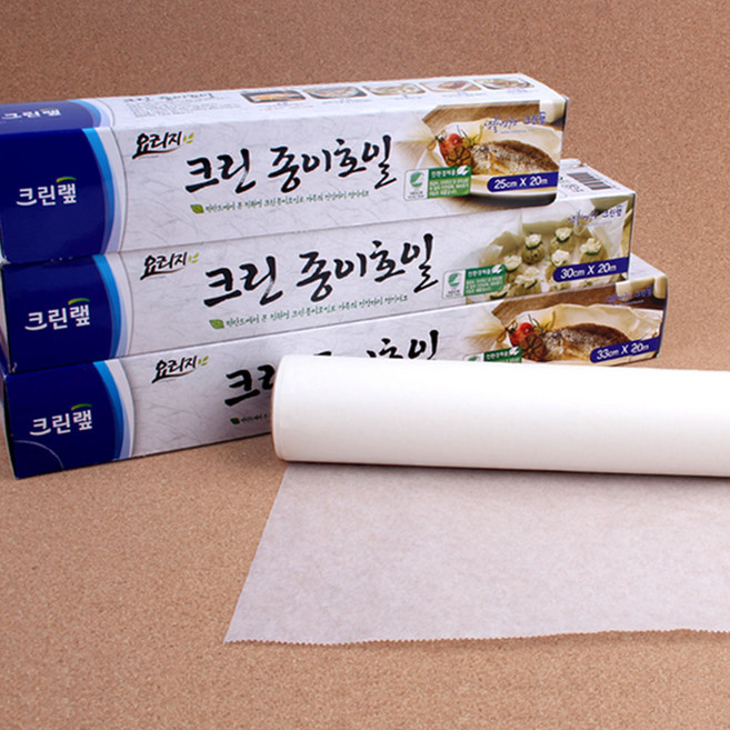 크린랩 롤타입 종이호일 요리호일/베이킹/튀김 요리용, 1개
