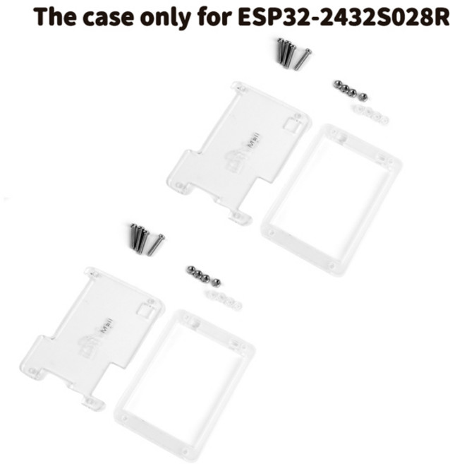 2.8인치 ESP32 디스플레이 ILI9341 저항막 터치스크린 TFT LCD 모듈 ESP-WROOM-32 개발 보드 아크릴 케이스 ESP32-2432S028R, [05] 2 case
