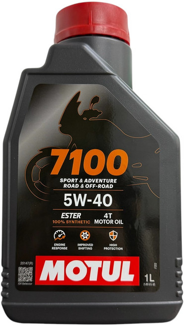 摩特 MOTUL 機油 1公升, 1個, 7100 4T 5W40