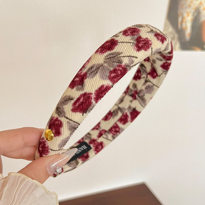 法式復古碎花髮箍