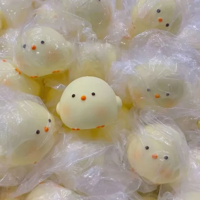 귀여운 병아리 스퀴시 장난감 - 느린 반응 스트레스 해소 감각 장난감 불안/ADHD/자폐증 완화 - 어린이 및, 01 빠른, 01 6 cm chick