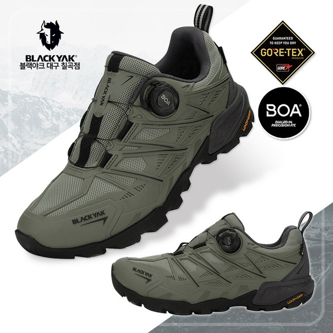 블랙야크 남성 트레킹화 트레일 포스 GTX 더 민첩하고 가벼운 등산 일상용 방수 방풍 투습 다이얼 신발