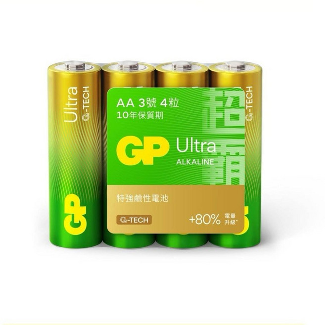 GP超霸超特強鹼性電池4號 持久耐用 適用於各式電子產品, 1個, 4號AAA 盒裝40顆