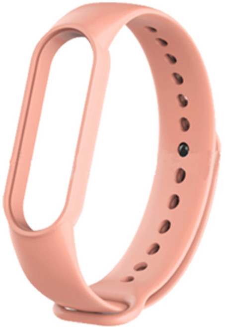 스토리링크 샤오미 Mi Band 5 6 7 스트랩 액정 보호필름, 미밴드5/6/7 실리콘 스트랩_라이트핑크