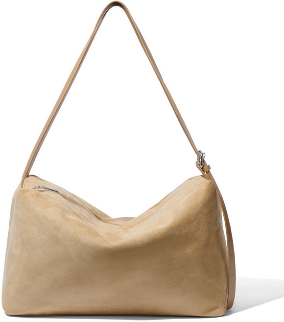 파인 스웨이드 더블스트랩 여성 보부상 보스턴백 빅 숄더백