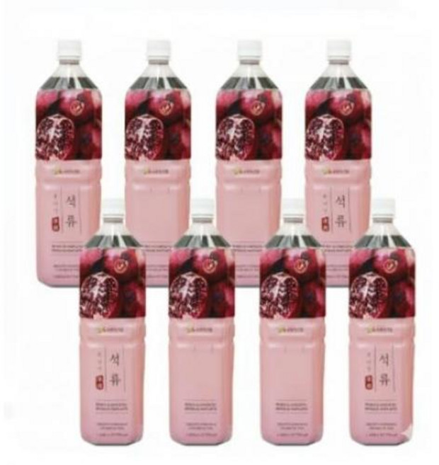 테온셀 석류 과일베이스 1500ml 1박스 8병 선물세트, 1.5L