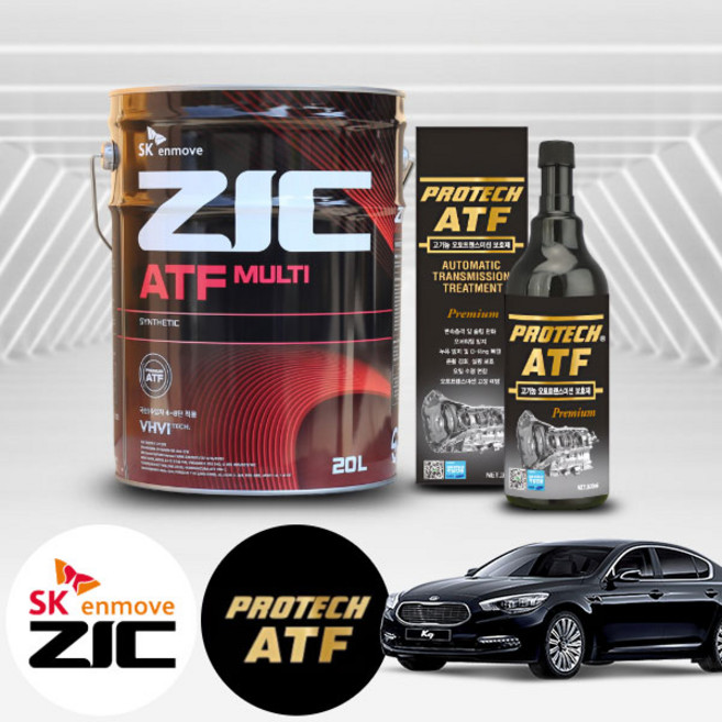 기아 K9 3.3/3.8 GDI(~18) 가솔린 지크 ATF 멀티 미션오일 20L+프로텍 미션보호제