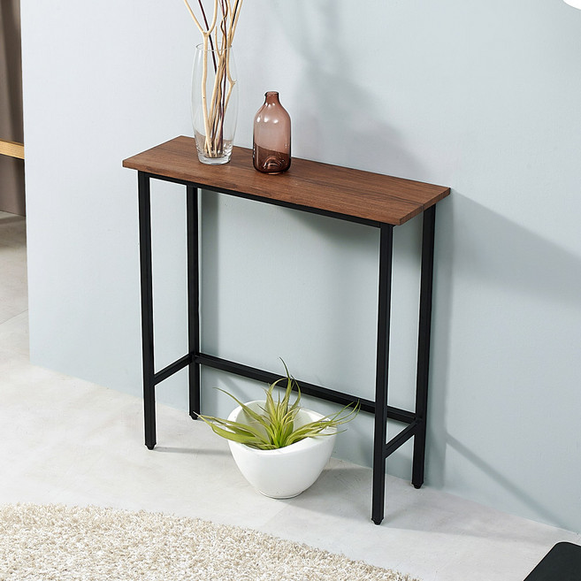 소노 철제 슬림콘솔 700, 월넛