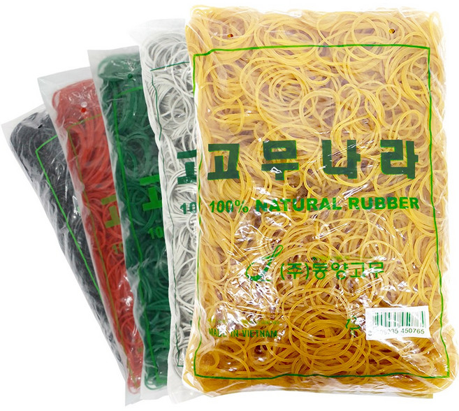 고무나라 고무밴드 1kg 노란 고무줄, 1kg 70x1.5mm(녹색)