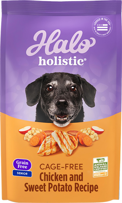 Halo 嘿囉 熟齡犬 乾飼料 7歲以上適用, 1袋, 1.59kg, 無穀雞肉