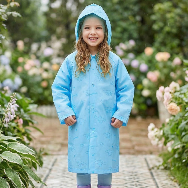 산리오 시나모롤 비가 젖지 않는 EVA 아동 우의